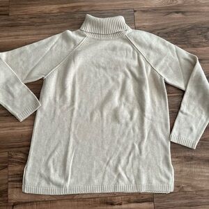 JEANNE PIERRE Cotton Turtleneck Sweater